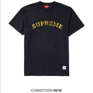 🆕🔥SUPREME Plaid Appliqué S/S Top - Black